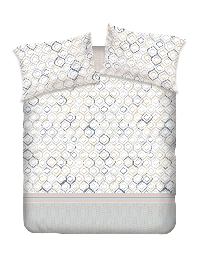 Frattini 100% 純棉系列 幾何圖案 (012003) - 枕袋床笠套裝