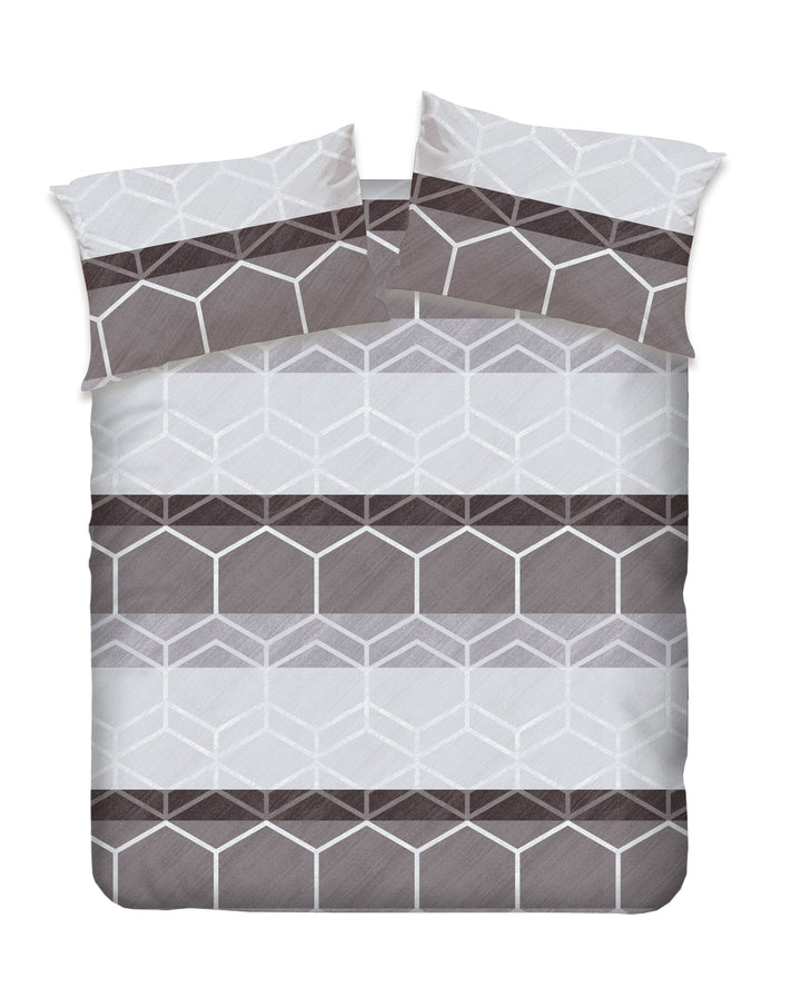 Frattini 100% 純棉系列 幾何圖案 (012102) - 枕袋床笠套裝