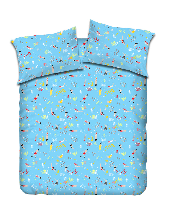 Frattini 100% 純棉系列 印花圖案 (012123) - 枕袋床笠套裝