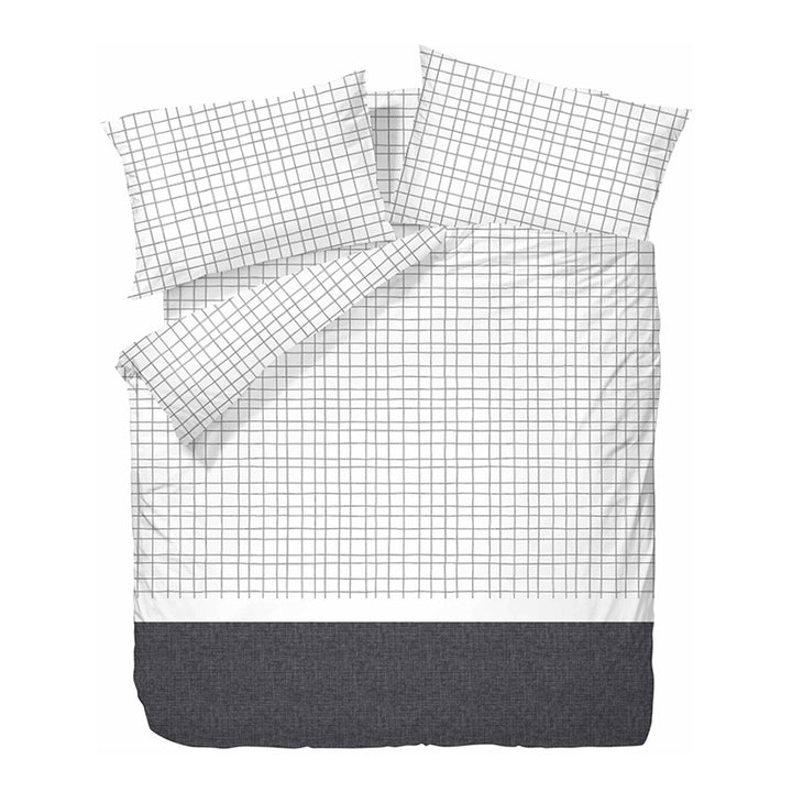 100% Cotton Plaid / Stripes (022161) - Bedset